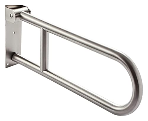 Haltegriff Handlauf Haltegriffe Edelstahl Wandmontage Toilettensitz Haltegriff Sicherheit Faltbar U-Form Hochklappbar von OGYJMSFN