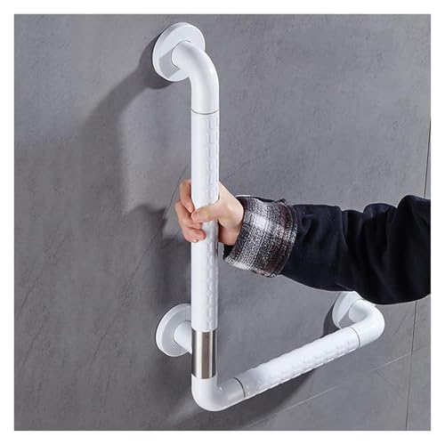 Haltegriff Handlaufhilfe for das Badezimmer, Sicherheitsgriff und -schiene for behinderte Benutzer, for die Toilette, mit fluoreszierenden Materialien(Bianco,40A) von OGYJMSFN