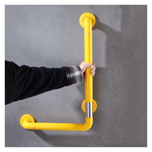 Haltegriff Handlaufhilfe for das Badezimmer, Sicherheitsgriff und -schiene for behinderte Benutzer, for die Toilette, mit fluoreszierenden Materialien(Bianco,70) von OGYJMSFN