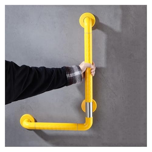Haltegriff Handlaufhilfe for das Badezimmer, Sicherheitsgriff und -schiene for behinderte Benutzer, for die Toilette, mit fluoreszierenden Materialien(Bianco,70) von OGYJMSFN