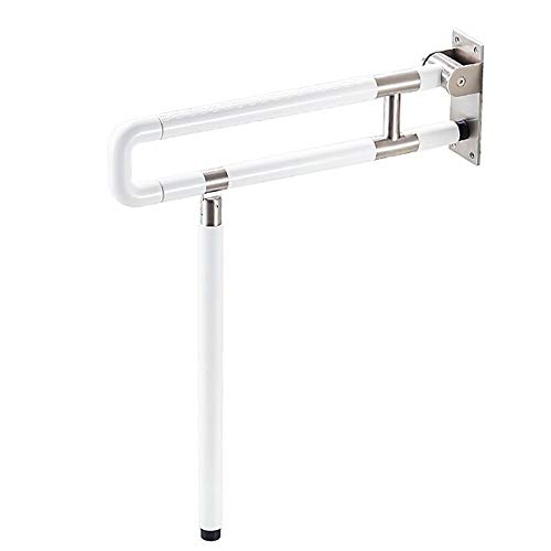OGYJMSFN Haltegriff Haltegriffe Sicherheitsstützgriff, Klappbare Handläufe rutschfeste Sicherheits-Toilettenstütze for ältere Menschen, Badewannensicherheit(White,750mm) von OGYJMSFN