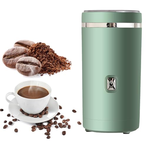 KaffeemüHle Elektrisch, GewüRzmüHle, Elektrische KaffeemüHle Mit 304-Edelstahlklinge, Geeignet FüR Kaffeebohnen, GewüRze, KräUter, Getreide, NüSse, Coffee Grinder, Kaffee- und Gewürzmühle von OHAANYY