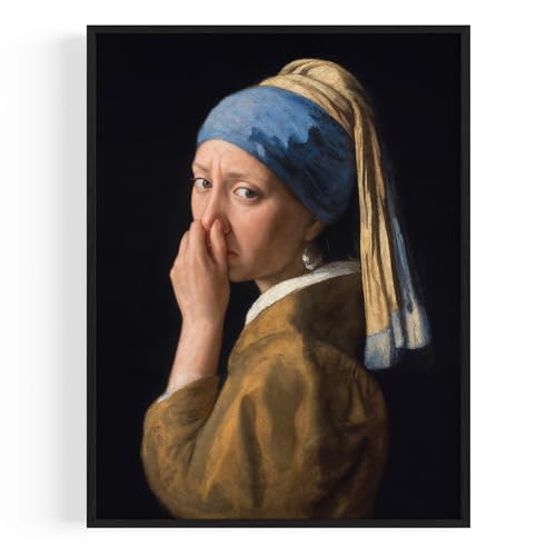 OHBIMBA® Badezimmer Deko Bilder Poster & Kunstdrucke Für Bad Und Gäste Wc Hochwertiger Kunstdruck für Deine Wanddeko Witziger Toilettenpapier Kunst - 30 X 40 cm - Ohne Rahmen von OHBIMBA