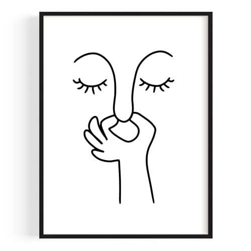 OHBIMBA® Badezimmer Deko Bilder Poster & Kunstdrucke Für Bad Und Gäste Wc Hochwertiger Kunstdruck für Deine Wanddeko Witziger Toilettenpapier Kunst - 30 X 40 cm - Ohne Rahmen von OHBIMBA