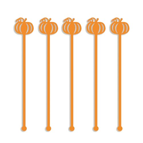 10 Stück Kunststoff-Kürbis-Rührstäbchen, wiederverwendbar, Halloween-Rührstäbchen für Party-Dekoration 10 Stück Kunststoff-Kürbis-Rührstäbchen, wiederverwendbar, Halloween-Rührstäbchen für Party-Dekoration von OHEETU