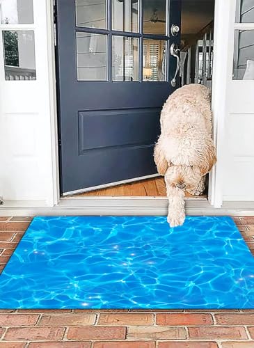 OHJEAJDS Badezimmerteppich rutschfest Badematte 50 x 80 cm,Badteppich Saugfähig Weich Maschinenwaschbar für Badezimmer,Klares Blau, aquatisches Bild Schwimmbad Oberfläche klares Wasser r OHJEAJDS Badezimmerteppich rutschfest Badematte 50 x 80 cm,Badteppich Saugfähig Weich Maschinenwaschbar für Badezimmer,Klares Blau, aquatisches Bild Schwimmbad Oberfläche klares Wasser r von OHJEAJDS