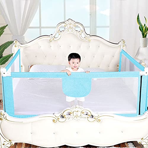 OHMG 150 cm Bettgeländer, Sicherheitsgitter für Kinder, Sicherheitsgitter für Bett, höhenverstellbar, tragbar, vertikales Heben, Sicherheitsgitter gegen Herunterfallen von OHMG