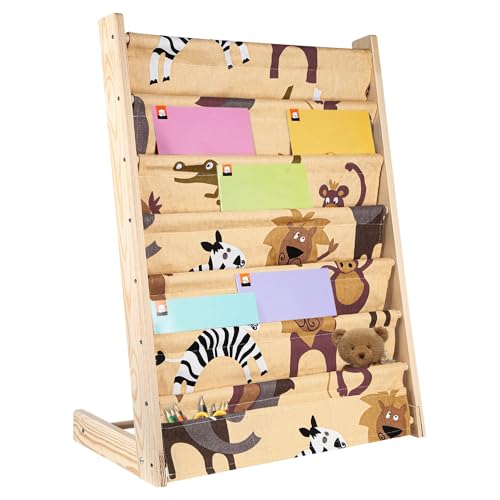OHMG Bücherregal für Kinder, Regal mit 6 Ebenen für Bücher, Schulbedarf für Kinderzimmer, Kindergarten, Kindergarten, mehrfarbig, Möbel zur Aufbewahrung von Büchern OHMG Bücherregal für Kinder, Regal mit 6 Ebenen für Bücher, Schulbedarf für Kinderzimmer, Kindergarten, Kindergarten, mehrfarbig, Möbel zur Aufbewahrung von Büchern von OHMG