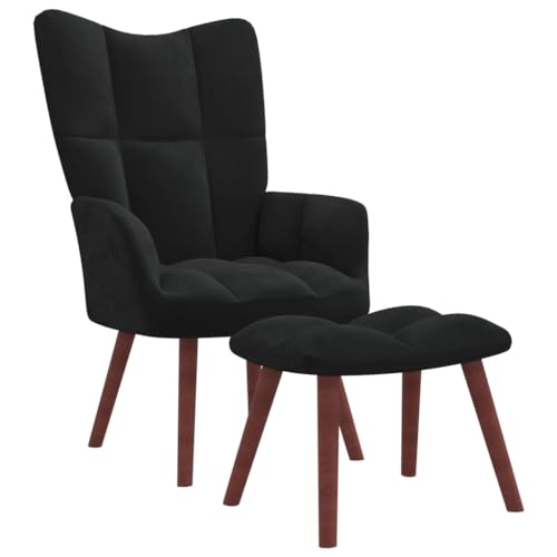 Clearance Recliners Liegestühle for Erwachsene, gemütlicher Stuhl, verstellbar, atmungsaktiv, bequem, Wohnzimmerstuhl for die Inneneinrichtung des Heimkinos, for Liegen in der Lounge ( Color : Schwarz von OHOOWOO