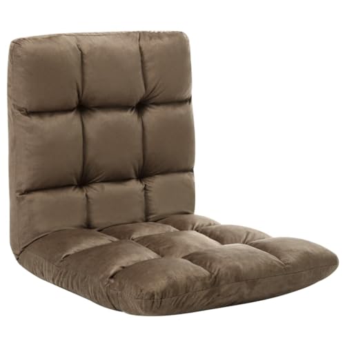 OHOOWOO Bodenstuhl Faltbar Taupe Mikrofaser Chaiselongues OHOOWOO Bodenstuhl Faltbar Taupe Mikrofaser Chaiselongues von OHOOWOO