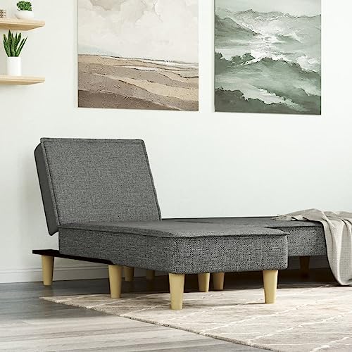 OHOOWOO Chaiselongue Dunkelgrau Stoff Chaiselongues OHOOWOO Chaiselongue Dunkelgrau Stoff Chaiselongues von OHOOWOO