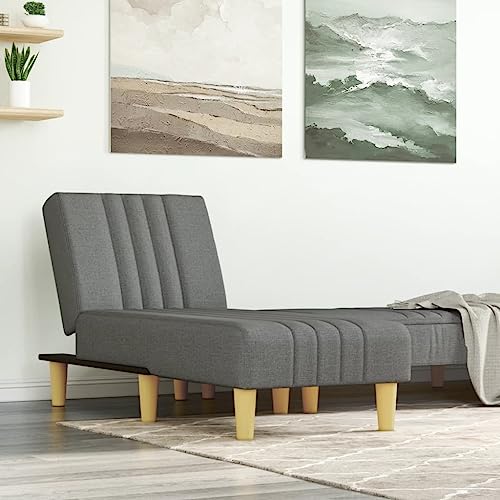 OHOOWOO Chaiselongue Dunkelgrau Stoff Chaiselongues von OHOOWOO