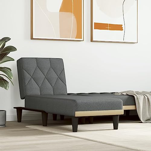 OHOOWOO Chaiselongue Dunkelgrau Stoff Chaiselongues von OHOOWOO