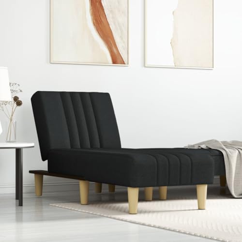 OHOOWOO Chaiselongue Schwarz Stoff Chaiselongues von OHOOWOO