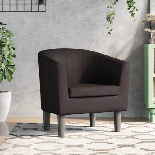 OHOOWOO Clubsessel Braun Kunstleder Wohnzimmer Sessel & Stühle OHOOWOO Clubsessel Braun Kunstleder Wohnzimmer Sessel & Stühle von OHOOWOO