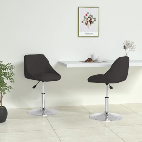 OHOOWOO Esszimmerstühle 2 STK. Schwarz Kunstleder Möbel Küche von OHOOWOO