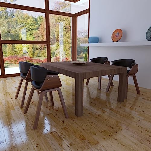 OHOOWOO Esszimmerstühle 4 STK. Bugholz und Kunstleder Möbel Küche von OHOOWOO
