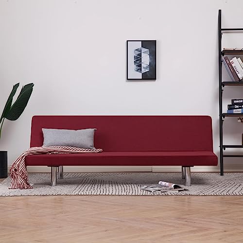 Schlafsofa-Couches for das Wohnzimmer, bequeme Sitz- und Schlaflösung, Wohnzimmermöbel for TV-Begleiter, Wartungscouch, einfache Montage, verstellbarer Komfort ( Color : Rot , Size : 168 x 76 x 66 cm von OHOOWOO