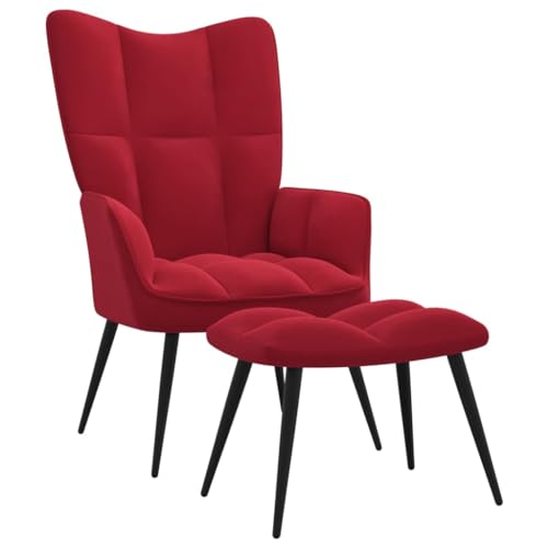 Stuhl Lounge-Liegestühle for Erwachsene for Lesen for Schlafzimmer, rutschfeste Beine, Lounge-Stuhl for Heimkino, Liegestuhl for Terrassensitze im Freien, verstellbarer, unterstützender Stuhl mit stab von OHOOWOO