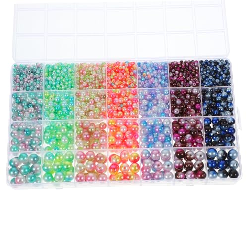 OHPHCALL 1 Schachtel Teiliges Perlenset Kunststoffperlen Farben DIY Schmuckzubehör für Armbänder Halsketten Ohrringe Basteln Erwachsene Handwerksperlen OHPHCALL 1 Schachtel Teiliges Perlenset Kunststoffperlen Farben DIY Schmuckzubehör für Armbänder Halsketten Ohrringe Basteln Erwachsene Handwerksperlen von OHPHCALL