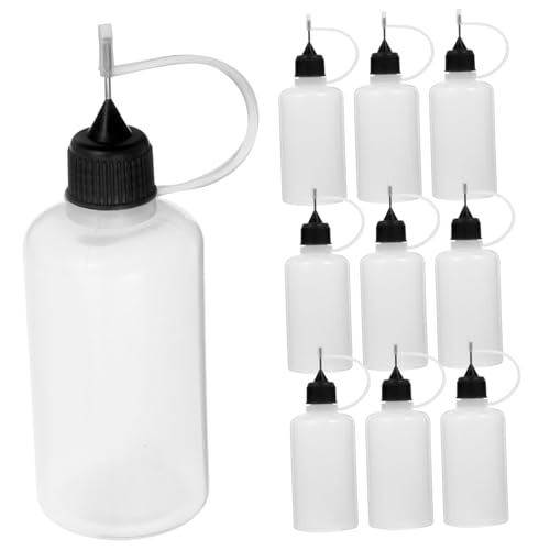 OHPHCALL 10stücke Quetschflaschen Mit Nadelspitze Klebstoff-applikatorflaschen Wiederverwendbar Und Einfach Zu Reinigen Für Präzises Auftragen von OHPHCALL