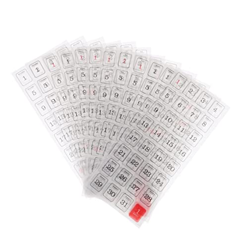 OHPHCALL 1Satz Datum Aufkleber für Notizbuch und Kalender Selbstklebende Planer Sticker zur Kreativen Gestaltung für Scrapbooking und Journaling OHPHCALL 1Satz Datum Aufkleber für Notizbuch und Kalender Selbstklebende Planer Sticker zur Kreativen Gestaltung für Scrapbooking und Journaling von OHPHCALL
