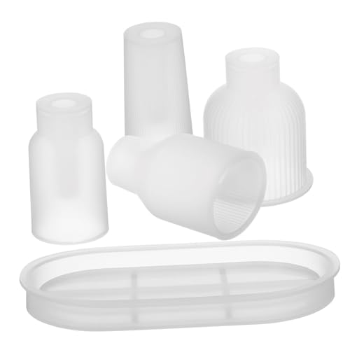 OHPHCALL 1Satz Silikon Vasenformen mit Vasen und Tray Silikonharz Gießformen für Einfache Handhabung Vielseitig Einsetzbar für Kreative DIY Projekte und Stilvolle OHPHCALL 1Satz Silikon Vasenformen mit Vasen und Tray Silikonharz Gießformen für Einfache Handhabung Vielseitig Einsetzbar für Kreative DIY Projekte und Stilvolle von OHPHCALL