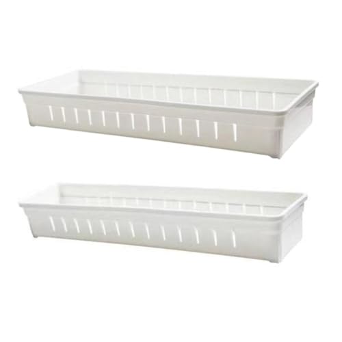 OHPHCALL 2 Stück Kleine Aufbewahrungsboxen mit Abnehmbaren Trennern Weiße Schubladenteiler Multifunktionale Organizer für Küchenutensilien Bad Schlafzimmer und Schreibtisch Leichte OHPHCALL 2 Stück Kleine Aufbewahrungsboxen mit Abnehmbaren Trennern Weiße Schubladenteiler Multifunktionale Organizer für Küchenutensilien Bad Schlafzimmer und Schreibtisch Leichte von OHPHCALL