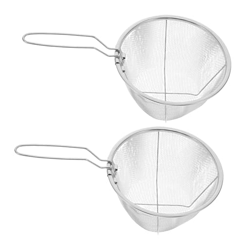 OHPHCALL 2 Stück Runde Frittierkörbe mit Handgriff Feines Netz für Kochen und Servieren Vielseitig Einsetzbar für Zuhause und Gastronomie OHPHCALL 2 Stück Runde Frittierkörbe mit Handgriff Feines Netz für Kochen und Servieren Vielseitig Einsetzbar für Zuhause und Gastronomie von OHPHCALL