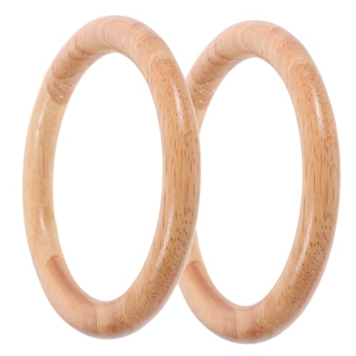 OHPHCALL 2 Stück Runde Holztaschen Griffe Glatte Helle Holzringe für DIY strandtaschen Handgefertigte Handtaschen und Rucksackketten Strapazierfähig und Angenehm zu Greifen OHPHCALL 2 Stück Runde Holztaschen Griffe Glatte Helle Holzringe für DIY strandtaschen Handgefertigte Handtaschen und Rucksackketten Strapazierfähig und Angenehm zu Greifen von OHPHCALL
