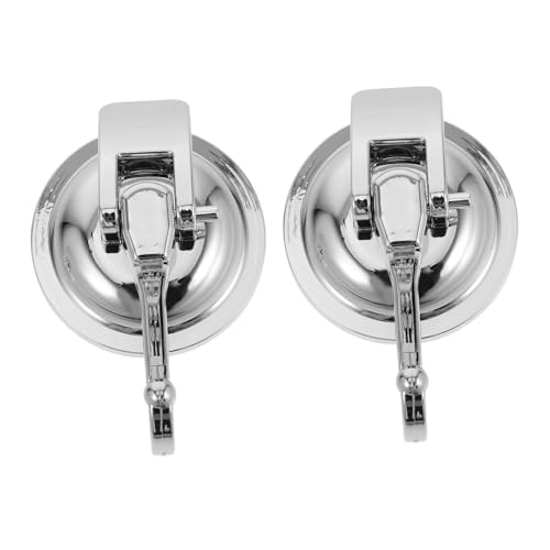 OHPHCALL 2 Stück Saugnapf Haken für Bad und Küche Wiederverwendbare Handtuch und Duschhaken Bohrfrei Stark Haftend Geeignet für Fliesen und Edelstahloberflächen von OHPHCALL