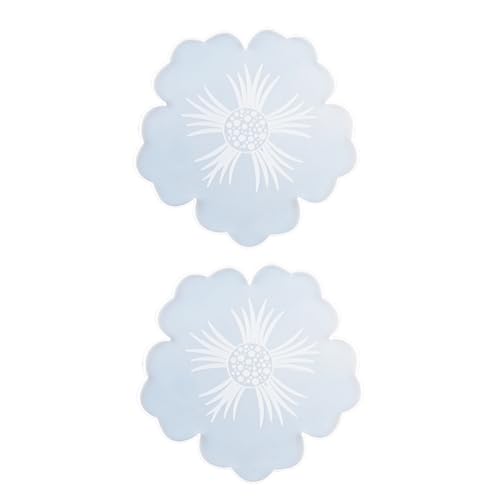 OHPHCALL 2 Stück Teiliges Silikon Coaster Mold für DIY Kristall Epoxidharz Gießen Flexible Glatte Untersetzerform in Blumenform Langlebig und Hautfreundlich für Kreative Bastelprojekte von OHPHCALL