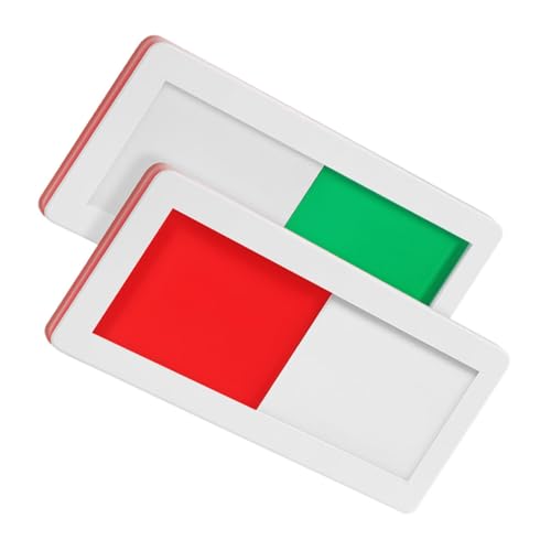 OHPHCALL 2 Stück Türschild Besetzt Frei Schiebeanzeige aus Robustem Pmma Material Praktisches Büro Türschild für Besprechungsraum und Badezimmer Weiß OHPHCALL 2 Stück Türschild Besetzt Frei Schiebeanzeige aus Robustem Pmma Material Praktisches Büro Türschild für Besprechungsraum und Badezimmer Weiß von OHPHCALL