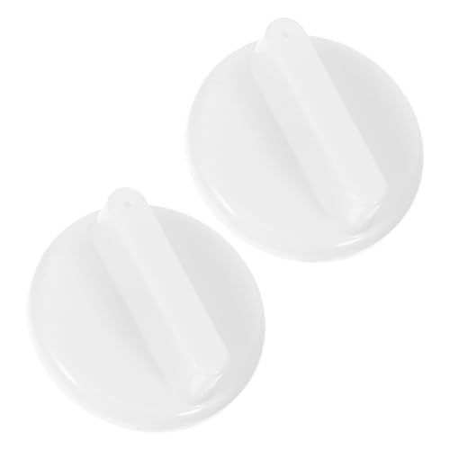OHPHCALL 2 Stück thermische Kontrolle Universal-Bedienknöpfe Thermostat -Einstellknauf Griffkappe für den Kühlschrank Temperatur-Einstellknopf Kühlschrank -Temperaturschalter Abs Weiß von OHPHCALL