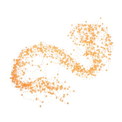 OHPHCALL 30 Stück DIY Perlenkette für Vasenfüllung Kunstperlen für Hochzeitsdekoration und Weihnachtsfeiern Orangefarbene Kunstperlen zur Raumdekoration von OHPHCALL