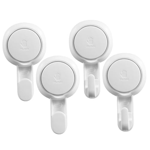 OHPHCALL 4 Stück Teiliges Saugnapf haken Starker Halt Temperaturbeständig Spurlos Einfache Montage ohne Bohren für Bad Dusche Glatte Oberflächen Grobe und Feine Haken OHPHCALL 4 Stück Teiliges Saugnapf haken Starker Halt Temperaturbeständig Spurlos Einfache Montage ohne Bohren für Bad Dusche Glatte Oberflächen Grobe und Feine Haken von OHPHCALL