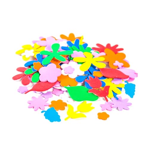 OHPHCALL 4satz Aufkleber Für Zuhause Selbstklebende Kinderaufkleber Dekorative Wanddekor Eva-Aufkleber DIY Buchstabenaufkleber Für Junge Mädchen Blume von OHPHCALL