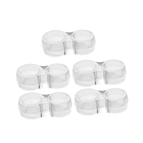 OHPHCALL 5 Stück Teiliges Transparenter PVC Türgriffschutz Türstopper Türknopf Stoßdämpfend Geräuscharm für Wohnung Hotel Kinderzimmer Schutz vor Wandbeschädigung von OHPHCALL