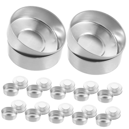 OHPHCALL 500 Stück Aluminium Teelicht Dosen Leere Behälter für Kerzenherstellung Silber für Teelichthalter und Warmhaltegeräte OHPHCALL 500 Stück Aluminium Teelicht Dosen Leere Behälter für Kerzenherstellung Silber für Teelichthalter und Warmhaltegeräte von OHPHCALL