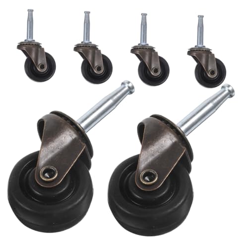 OHPHCALL 6 Stück Teiliges Möbelrollen aus Gummi Leise und Drehbar Schwerlast Lenkrollen für Stühle Tische Regale und Schränke Einfache Befestigung für Wohnzimmertisch und Beistelltisch OHPHCALL 6 Stück Teiliges Möbelrollen aus Gummi Leise und Drehbar Schwerlast Lenkrollen für Stühle Tische Regale und Schränke Einfache Befestigung für Wohnzimmertisch und Beistelltisch von OHPHCALL