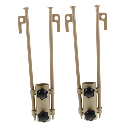 OHPHCALL 6 Stück Teiliges Set Verstellbare Aluminium Tarpstangen mit Erdspießen für Campingzelte Robuste Zeltstützen zur Stabilisierung von Sonnensegeln und Zeltdächern Einfach zu von OHPHCALL