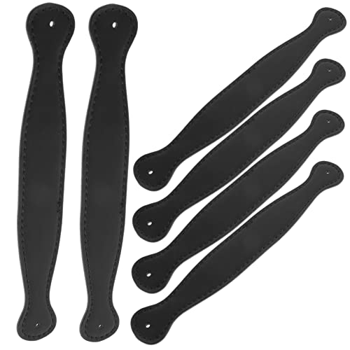 OHPHCALL 6stücke Ledergriffe Für Taschen Koffergriff Ersatz DIY-handtaschengriffe Tragetaschengriffe Ersatz Für Gepäckgriffe Ergonomisches Design Langlebig Und Robust von OHPHCALL