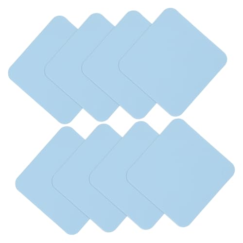 OHPHCALL 8 Stück Platzdeckchen Aus Silikon Wasserkocher Zusammenklappbares Geschirrbecken Reisekessel Stecker Sieb Vorbereitung Wärmer Faltbar Dreifach Brötchen Toaster Sky-Blue Kieselgel von OHPHCALL