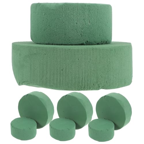 OHPHCALL 8 Stück Teiliges Runde Blumensteckschaum Blöcke mit Hoher Wasseraufnahme Zylindrisches Design für Stabile Frischblumenarrangements Vielseitig Einsetzbar für Hochzeit Geburtstag von OHPHCALL