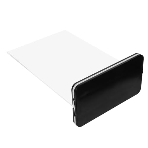 OHPHCALL Acryl Tischaufsteller Transparent Doppelseitig mit Schwarzem Sockel Posterhalter Menüständer für Restaurant Supermarkt Präsentation von OHPHCALL