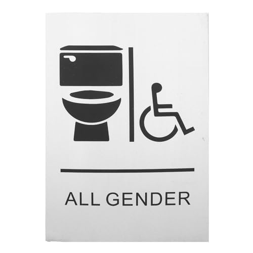 OHPHCALL All Gender -wc-schild Barrierefreies Toilettenschild Für Öffentliche Gebäude Klare Sichtbarkeit Langlebig Und Installieren von OHPHCALL