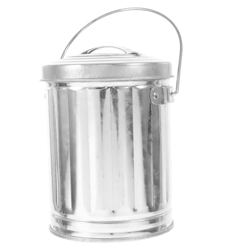 OHPHCALL Mini Mülleimer mit Deckel für Schreibtisch Praktischer Tischabfalleimer aus für Büro Zuhause und Wohnräume Langlebig und Stylisch Einfach zu Reinigen von OHPHCALL