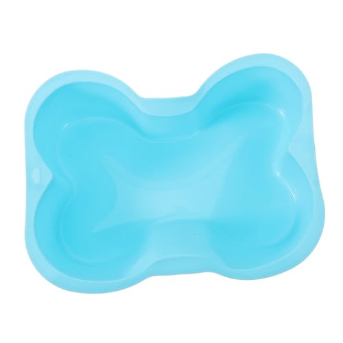 OHPHCALL Silikon Backform Knochenform Wiederverwendbar Antihaft Flexibel für Kuchen Muffins DIY Backen Haustierfeiern Backform Himmelblau von OHPHCALL