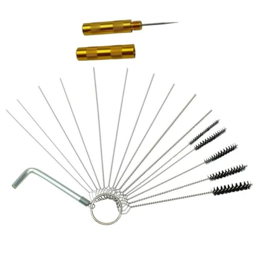 OHPHCALL Teiliges Airbrush Reinigungsset mit Flexiblem Draht Langlebigen Bürsten und Sprühpistolenreinigern Leichtes Werkzeug für Detail Druck und Schwerkraft Sprühgeräte Wiederverwendbar von OHPHCALL