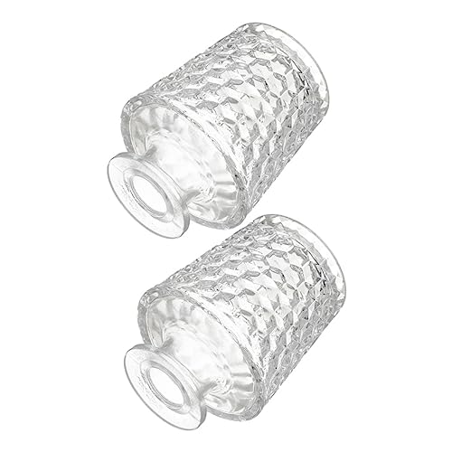 OHPHCALL 2stücke Glas Aromatherapie Diffusorflasche Elegantes Design Für Zuhause Hochwertiges Glas Für Hochzeiten Partys Und Feste Leere Duftbehälter Für Ätherische Öle von OHPHCALL